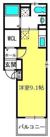 エクセレント グローブII(ワンルーム/1階)の間取り写真