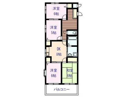 フォレスト吹上(4DK/4階)の間取り写真