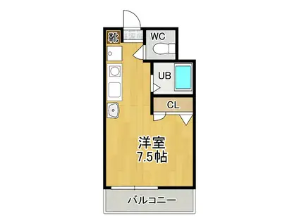 めぞんJT(1K/4階)の間取り写真