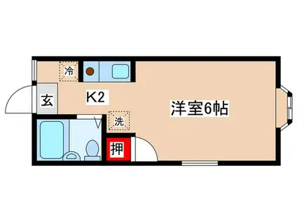 ドミールパーク(1K/1階)の間取り写真