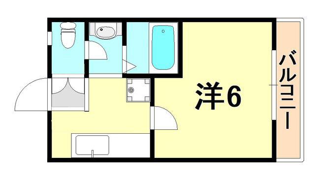 ファーストマンション(1K/1階)の間取り写真