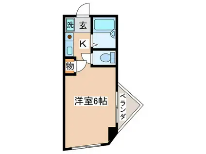 モードAOKI(1K/4階)の間取り写真