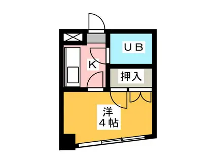 メゾン大連(ワンルーム/3階)の間取り写真