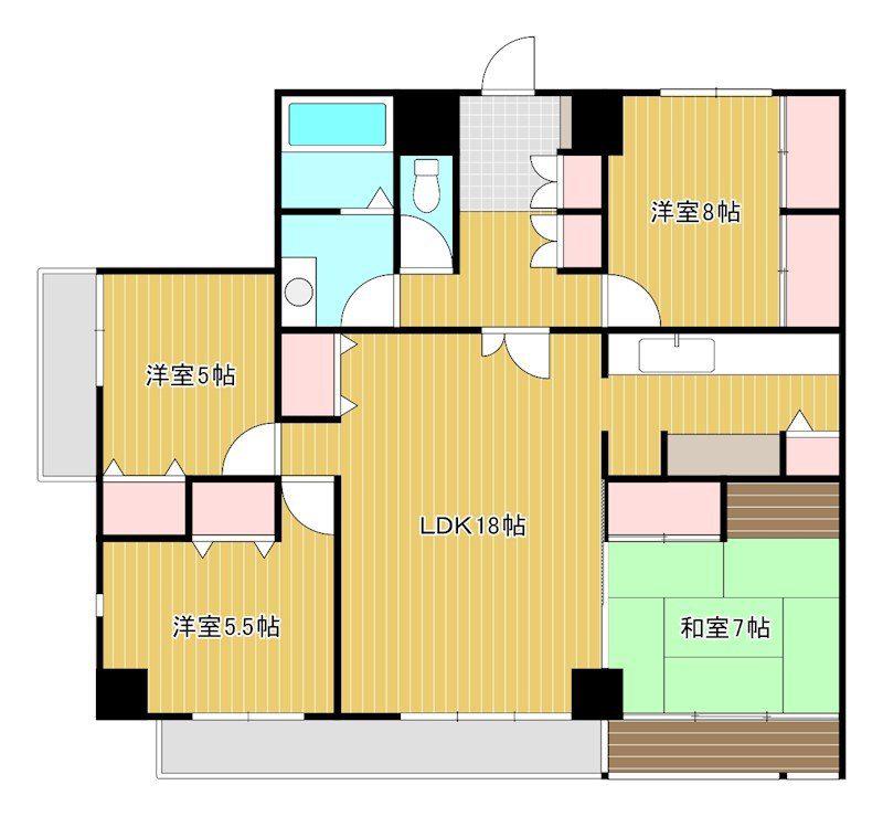 グランフォルム(4LDK/2階)の間取り写真
