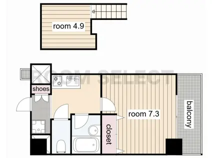 プロシード太閤通(1K/7階)の間取り写真