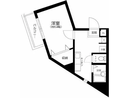 T′S GARDEN滝野川(1K/3階)の間取り写真