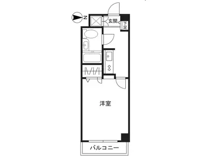セシーズイシイ18(1K/3階)の間取り写真