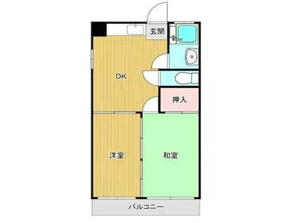 スズキビル(2DK/3階)の間取り写真