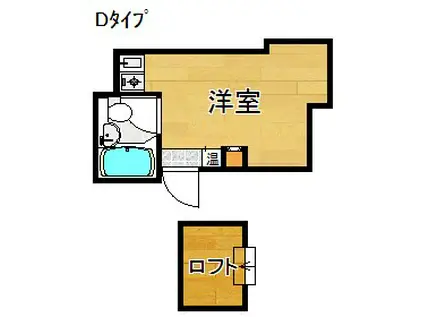 メリーゴーランドオリオノ(ワンルーム/3階)の間取り写真