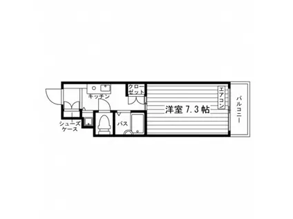THE QOL(1K/6階)の間取り写真
