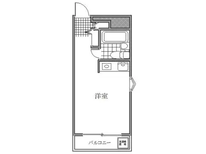 ジョイフル西荻窪(ワンルーム/2階)の間取り写真