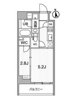 ALTERNA東池袋(2K/6階)の間取り写真