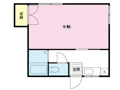 日栄コーポ(1K/2階)の間取り写真