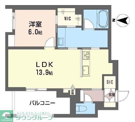 センターレジデンス グランデ(1LDK/3階)の間取り写真