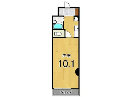 カドノスクリーン82(1K/3階)の間取り写真