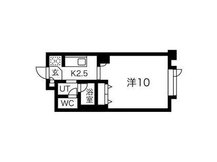 藤井ビルひばりが丘(1K/9階)の間取り写真