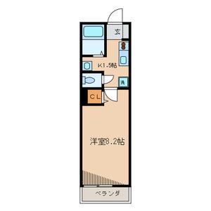 サンドルチェ(1K/3階)の間取り写真