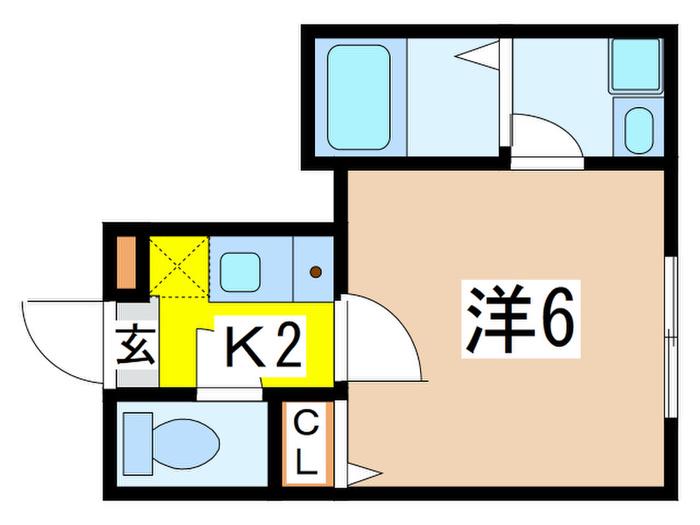 アトレ高円寺南(1K/3階)の間取り写真