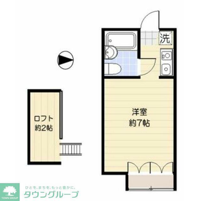 エトワール銀河(ワンルーム/1階)の間取り写真