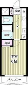 プレサンス泉アーバンゲート(1K/10階)の間取り写真