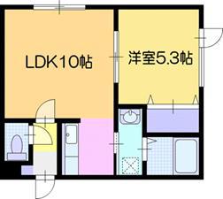 プレーヂオ11(1LDK/1階)の間取り写真
