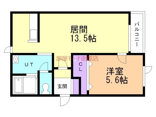 ビラミカエルNO.6(1LDK/4階)の間取り写真