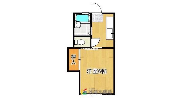 メゾン森永(1K/1階)の間取り写真