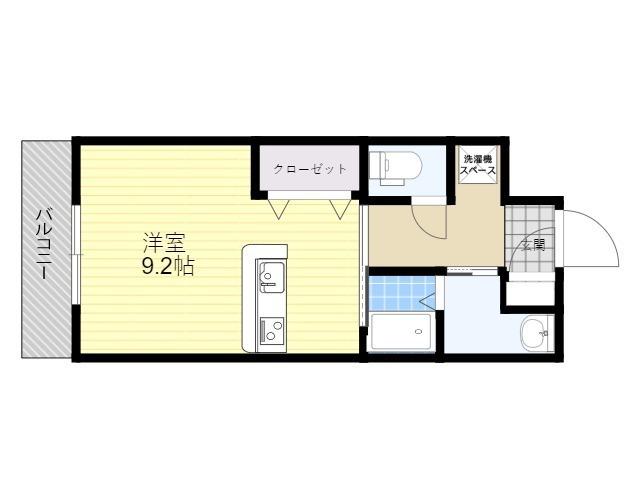 リファレンス大手町(ワンルーム/9階)の間取り写真