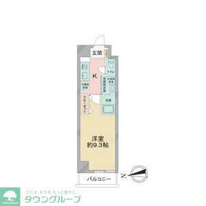 KDXレジデンス今池(1K/6階)の間取り写真