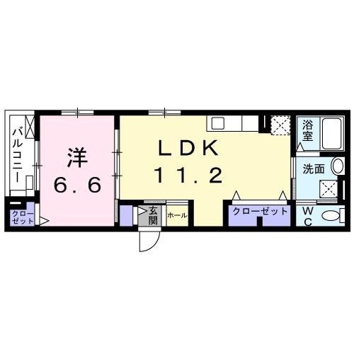 エスペランサ(1LDK/3階)の間取り写真