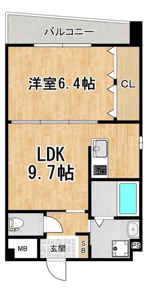 フェアリーコート(1LDK/2階)の間取り写真