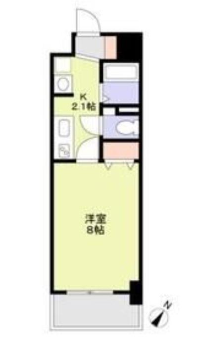 テルミオ常滑(1K/5階)の間取り写真