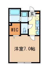REVE西川口(1K/1階)の間取り写真