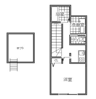 レネットメルル経堂(1K/2階)の間取り写真