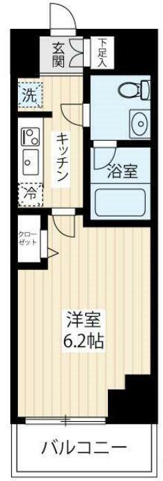 MAXIV横浜南DUE(1K/5階)の間取り写真