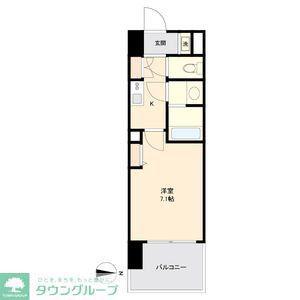 LA DOUCEUR山王(1K/6階)の間取り写真