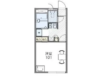 レオパレスジャスミン(1K/2階)の間取り写真