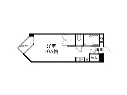 VIP仙台二日町(ワンルーム/4階)の間取り写真
