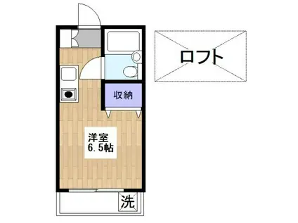 TYコーポ(ワンルーム/2階)の間取り写真