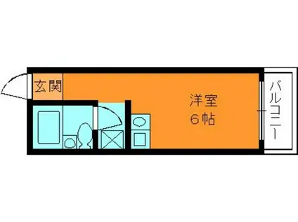 ドリームみむろ(ワンルーム/1階)の間取り写真