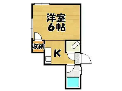 ソフィアハイツ(1K/2階)の間取り写真