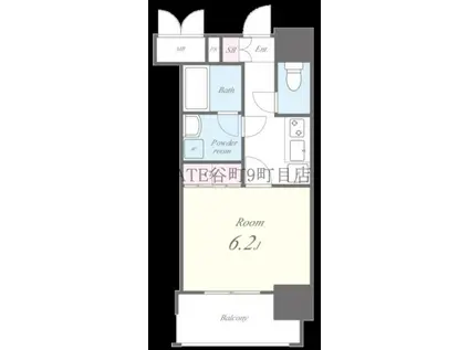 セイワパレス真田山公園南(1K/7階)の間取り写真