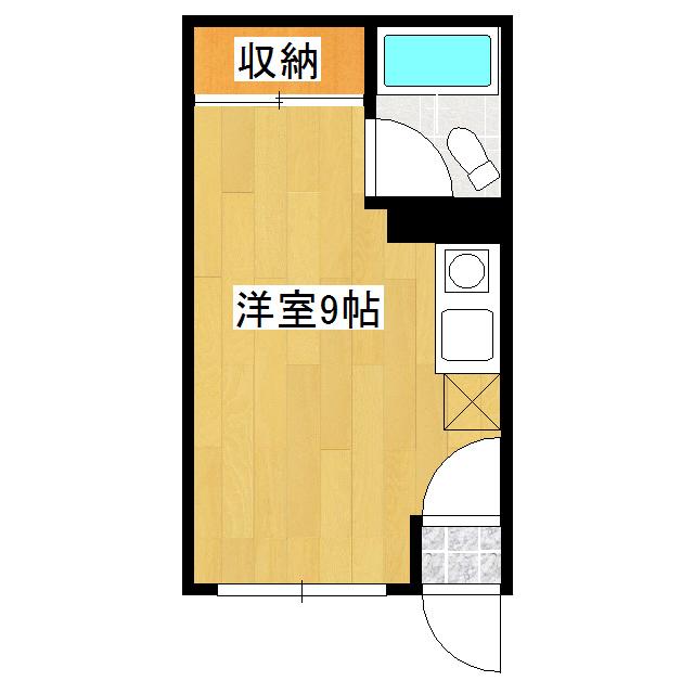 サンコーポ塩浜(ワンルーム/3階)の間取り写真