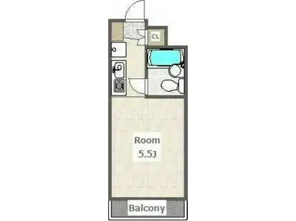 TOP長津田第2(ワンルーム/2階)の間取り写真