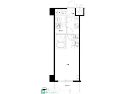 ルーブル川崎神明町(1K/2階)の間取り写真