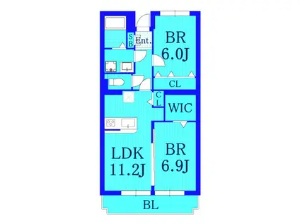 トトローネ(2LDK/3階)の間取り写真
