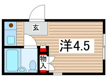 ハイミッシュ日吉(ワンルーム/2階)の間取り写真
