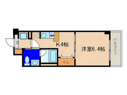 ヴォール レーベン(1K/5階)の間取り写真