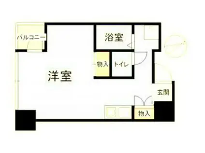 メゾン・ド・ソレイユ(ワンルーム/8階)の間取り写真