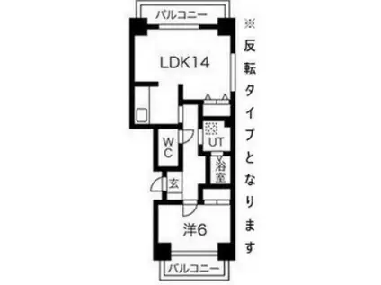 メゾンI(1LDK/5階)の間取り写真